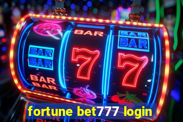 fortune bet777 login